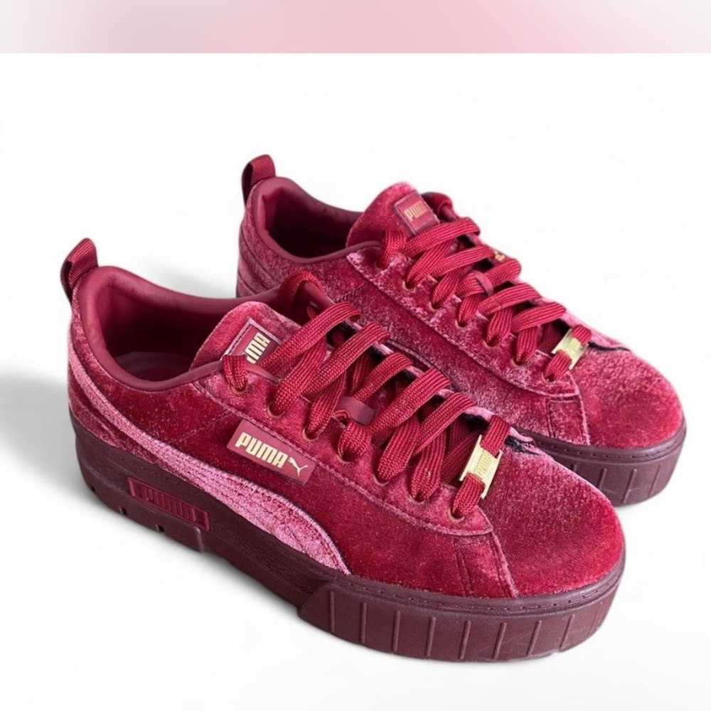 Puma Cali Women's Red Velvet Sneakers